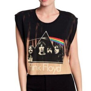 ELEVEN PARIS Pink Floyd band tee tie dye Print Crop Top,Tank  NWT